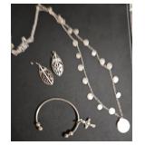 Necklace, Earrings, and Bracelet Jewelry Set