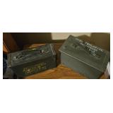 Two Military Ammunition Boxes