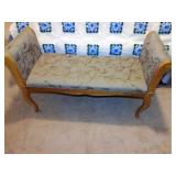 Upholstered Bench with Wooden Frame