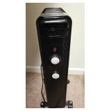 Black Portable Oil-Filled Radiator Heater
