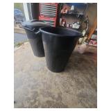 Collection of Assorted Trash Cans