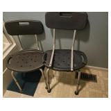 Two Adjustable Shower Seats with Backrests