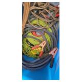 Assorted Cables, Ropes, and Electrical Supplies