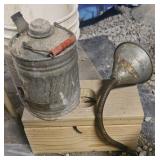 Metal Fuel Can and Flexible Spout Funnel