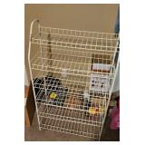 White Wire Multitiered Storage Rack