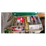 Fishing Tackle Assortment with Plano Tackle Box an
