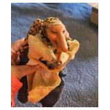 Figural Character Doll with Broom