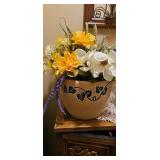 Knowles Utility Ware Pitcher with Fruit Decoration