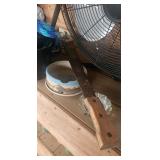 Floor Fan, Pressure Washer Attachment, and Machete