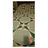 Green Star Pattern Quilt