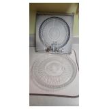 Diamond Point Hostess Plate with Original Box