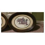 Set of Two Framed Duck Prints
