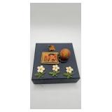 Elvis Presley Key Chain, American Flag Pin, Rubber