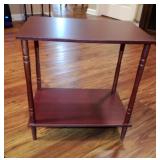 Small Wood End Table with Shelf