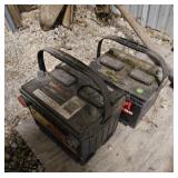 Two Automotive Batteries: Everstart and Autocraft