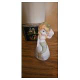 Figural Mermaid Bell and Asian-Style Decorative Bo