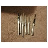 Set of Six Stainless Steel Knives