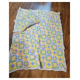 Crocheted Blanket and Pillow Set