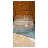 InterDesign Clear Plastic Cosmetic Organizers