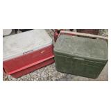 Two Coleman Ice Chests