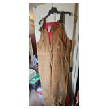 Carhartt Brown Jacket and Bib Overalls Set