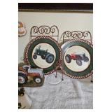 Assorted Farm and Tractor Themed Decorative Items