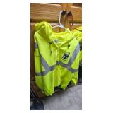 GAME High Visibility XXL Zip Front Hooded Sweatshi