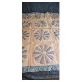 Handmade Quilted Bedding with Floral Pattern