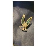 Souvenir Spoon with White House Motif and Eagle Pi