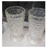 Glassware Set with Metal Basket