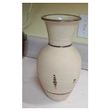 Mexican Pottery Vase, Hand Thrown, Folk Art Tonala