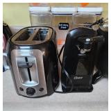 Black and Decker Toaster, Oster Can Opener, and De