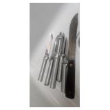 Assorted Kitchen Knives and Peeler Set
