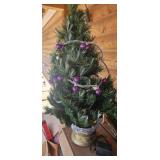 Artificial Holiday Tree Assortment with Ornaments