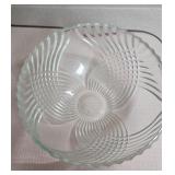 Decorative Glass Bowl with Patterned Design