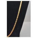 14 Karat Gold Herringbone Chain, Italy