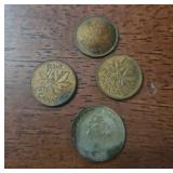 Canadian and Bahamian Coins Assortment