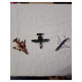 Lot of Three Diecast Airplane Models