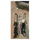 Lot of Hair Styling Tools and Brushes