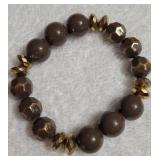 Murano-Style Glass Pendant Necklace and Beaded Bra