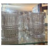 Set of Patterned Glass Tumblers