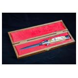 A&B-MADE IN ITALY-STAG HANDLE, AUTO SWITCH BLADE