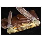 KSSING CRANES STAG HANDLE CANOE KNIFE