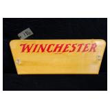 WINCHESTER WOODEN GUN DISPLAY SIGN