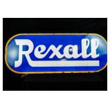 1940-1950s REXALL DRUGSTORE PORCELAIN SIGN