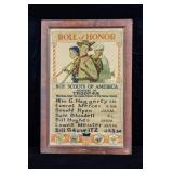 1930s NORMAN ROCKWELL BOY SCOUTS SIGN