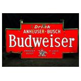 BUDWEISER 1930s SIGN - PORCELAIN - FROM MARTIN, TN