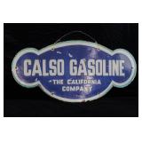 CALSO GASOLINE SIGN - PORCELAIN
