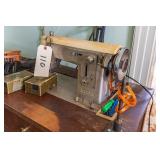 SEARS KENMORE SEWING MACHINE & ACCESSORIES