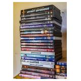 SHELF W/VHS & DVD